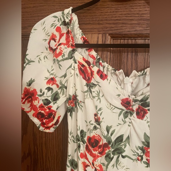 NWT floral Topshop midi dress - Picture 4 of 9